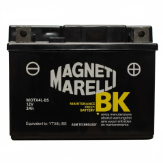 Battery Magneti Marelli YTX4L-BS, MOTX4L-BS, 12 V 3 Ah CCA 50 A 113x70x85 mm