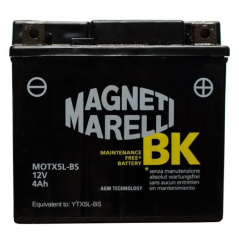 Batería Magneti Marelli YTX5L-BS, MOTX5L-BS, 12 V 4 Ah CCA 70 A 114x70x107 mm