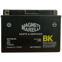 Batterie Magneti Marelli MOT9B-BS, YT9B-BS, 12 V 8 Ah CCA 115 A 150x70x105 mm