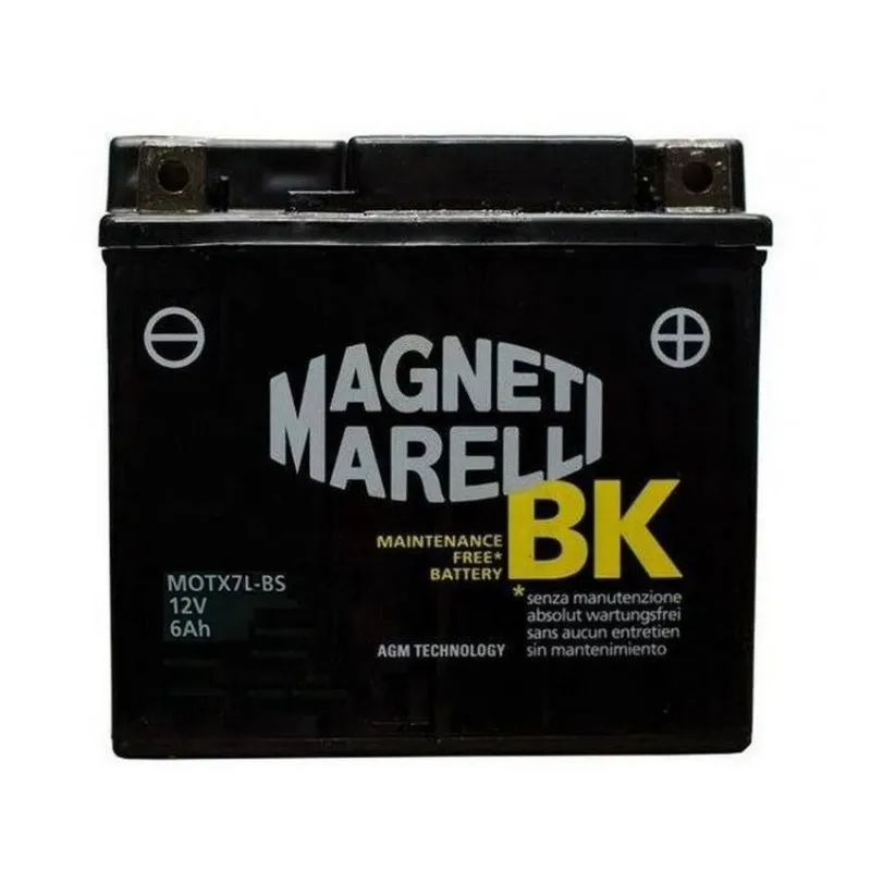 Battery Magneti Marelli MOTX9-BS YTX9-BS, 12 V 8 Ah 150x87x105 mm Battery Magneti Marelli MOTX9-BS YTX9-BS, 12 V 8 Ah 150x87x105 mm