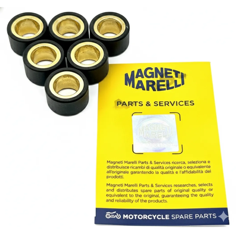 Rulli variatore Magneti Marelli 18X14 13 grammi per Kymco Downtown / X-Town / People / Agility 125, Kawasaki J125 Rulli variatore Magneti Marelli 18X14 13 grammi per Kymco Downtown / X-Town / People / Agility 125, Kawasaki J125