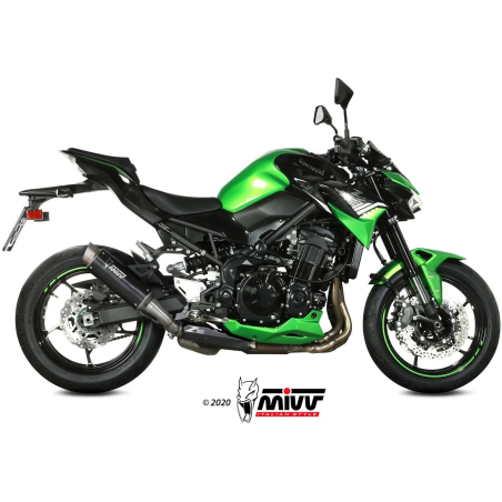 Mivv GP Pro Black Slip-On Silencer Kawasaki Z900 2020-2024