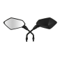 Myra Naked MIR9210 Approved Black Rearview Mirrors Pair