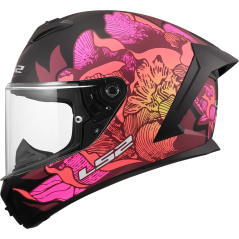 LS2 FF820 Rapid III Poppies I Matt Black Full-Face Helmet ECE 22.06
