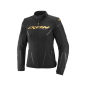 Blouson moto femme Ixon Striker 2 Lady noire et or CE AA imperméable