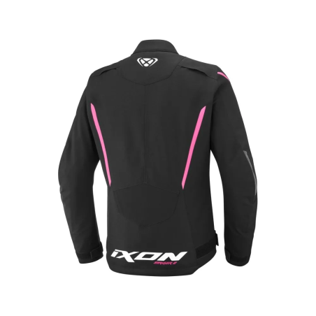 Ixon Striker 2 Lady Damen-Motorradjacke schwarz-pink CE AA wasserdicht