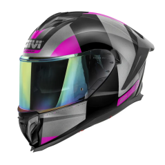 Givi 50.3 Vision Full-Face Helmet gloss black titanium fuchsia ECE 22.06