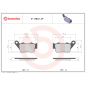 Pastillas de freno Brembo 07BB02SP sinterizadas SP de carretera traseras, 1 pareja