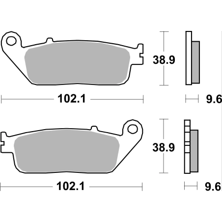 Brembo 07HO41LA LA Sintered Road Brake Pads for Honda NC750X, CX500X, CB500, Integra 750, 1 Pair