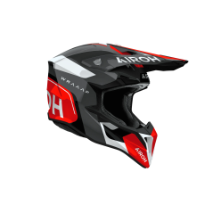 Casco de cross Airoh Wraaap Conquer rojo brillante