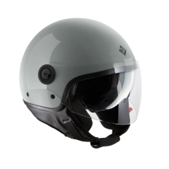 Casco jet Tucano Urbano El'Mettin 6.0 con doppia visiera, grigio Nardo lucido