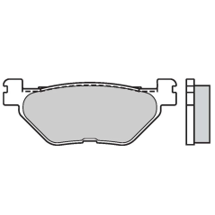 Pastillas de freno traseras EBC Carbon SFAC319 para Yamaha TMAX 500 01-03, T-MAX 530 12-19, T-MAX 560 20-26