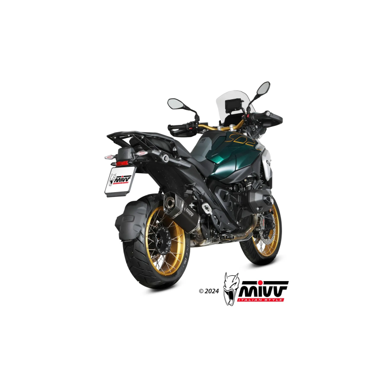Silencieux Mivv SR-1 titane noir homologué BMW R 1300 GS et R 1300 GS Adventure 2024-2026 Silencieux Mivv SR-1 titane noir homologué BMW R 1300 GS et R 1300 GS Adventure 2024-2026