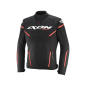Giacca moto Ixon Striker 2 nera bianca e rossa CE AA impermeabile