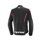 Chaqueta de moto Ixon Striker 2 negra, blanca y roja CE AA impermeable