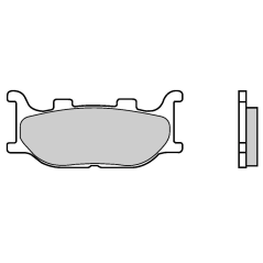 Plaquettes de frein avant EBC Carbon SFAC199 pour Yamaha Majesty 400, Majesty 250, TMAX 500 04-07