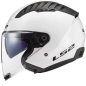 Casco jet LS2 Copter II OF600 Solid blanco brillante ECE 22.06 Casco jet LS2 Copter II OF600 Solid blanco brillante ECE 22.06