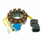 Stator HYP à 12 pôles pour Aprilia, Derbi, Gilera, Malaguti et Piaggio 125-150-180-200 Stator HYP à 12 pôles pour Aprilia, Derbi, Gilera, Malaguti et Piaggio 125-150-180-200