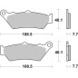 Plaquettes de frein avant Brembo 07BB0306 Carbon Ceramic, 1 paire Plaquettes de frein avant Brembo 07BB0306 Carbon Ceramic, 1 paire