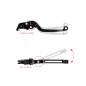 Barracuda Brake-Clutch lever kit movible (pair) for Yamaha FZ6- FZ6 S2, FZ1 06-, FZ8, XJ6, MT-07, MT-09