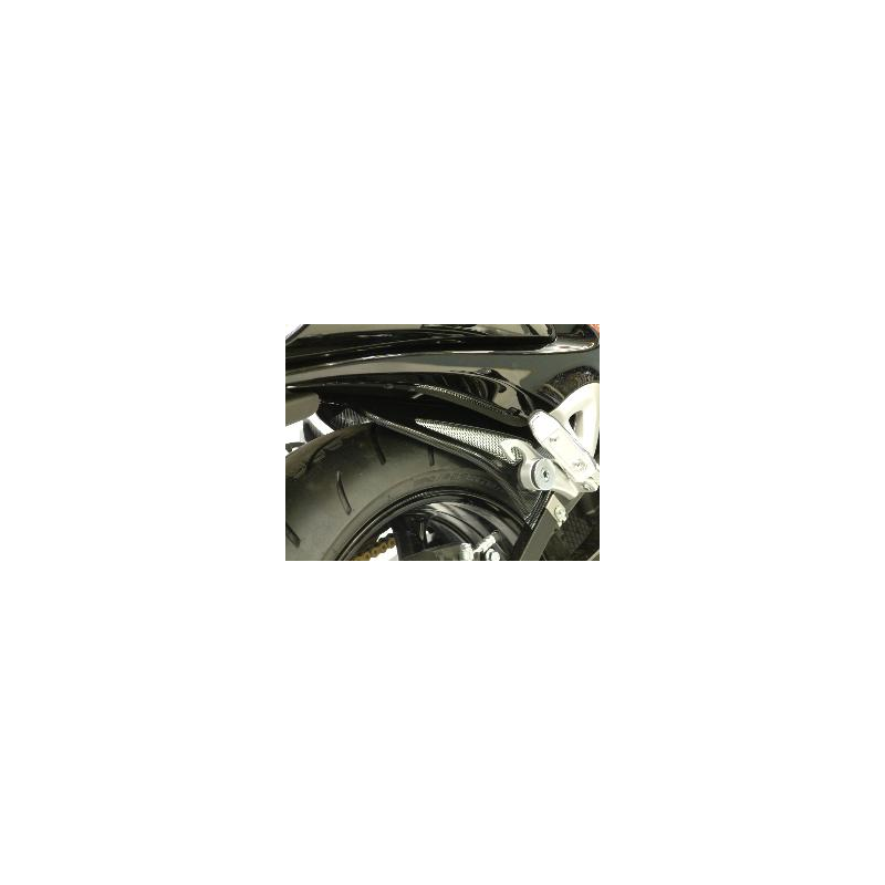 Guardabarros trasero Powerbronze in ABS negro para Suzuki GSX-R 1300 Hayabusa 08-