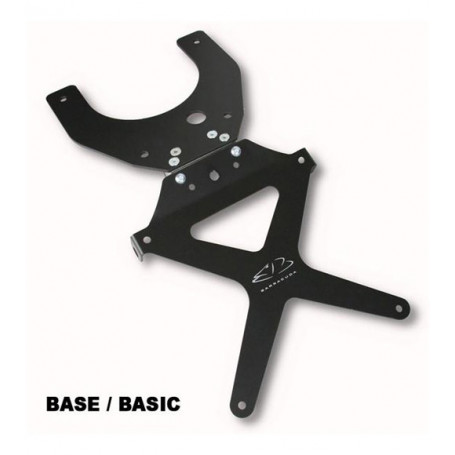 Kennzeichenhalter für Motorrad neigbar Barracuda für Kawasaki Z 750 04-06, Z 1000 03-06