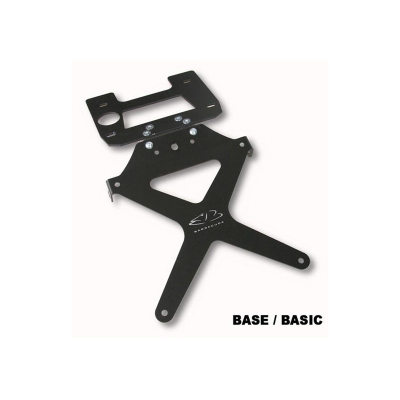 Barracuda adjustable license plate brackets for Kawasaki ER-6N 05-08