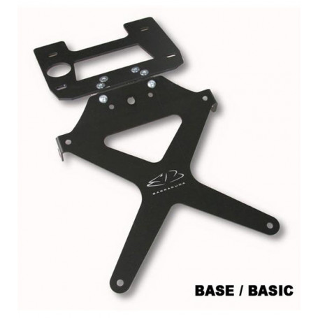 Portamatrículas para moto reclinable Barracuda para Kawasaki ER-6N 05-08