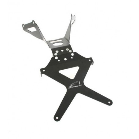 Portamatrículas para moto reclinable Barracuda para Triumph Street Triple
