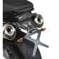 Portamatrículas para moto reclinable Barracuda para Triumph Speed Triple 1050 05-