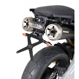 Portamatrículas para moto reclinable Barracuda para Yamaha MT-03 | MotoGM