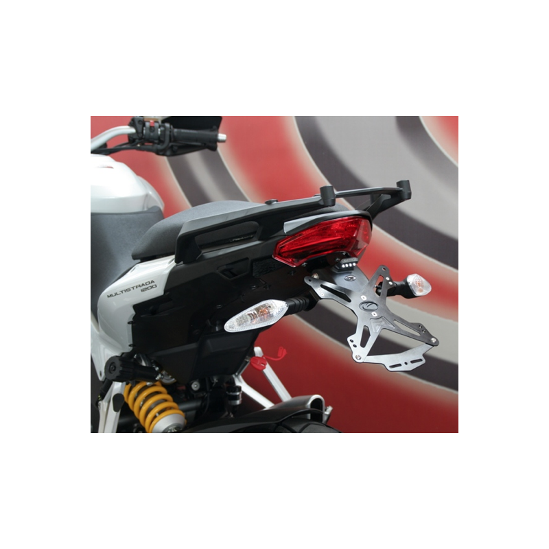 Evotech License plate holder Ducati Multistrada 1200 10-14, not compatible with travel bags