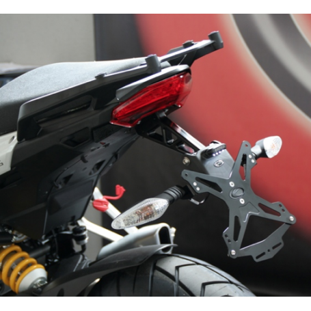 Support de Plaque Réglable Evotech pour Ducati Multistrada 1200, compatible avec sacs de voyage