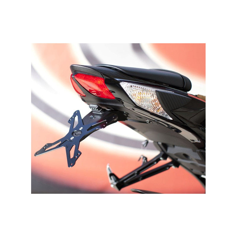 Kennzeichenhalter verstellbar schwarz Evotech für Suzuki GSX-R 600/750 11-