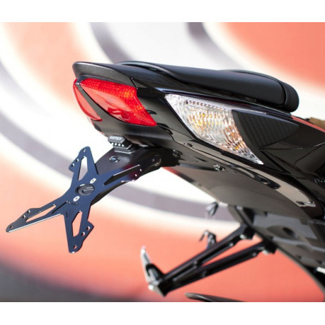 Portatarga regolabile nero Evotech per Suzuki GSX-R 600/750 11-