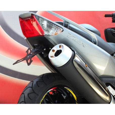 Portatarga regolabile nero Evotech per Yamaha T-Max 500 08-11
