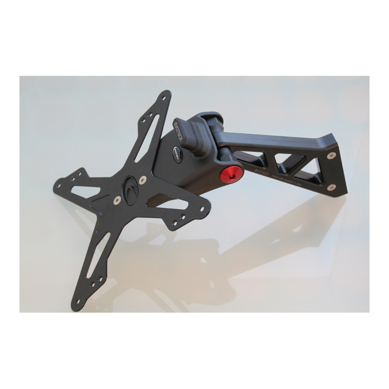 Portamatrículas regulable negro Evotech para  Ducati 1198/1098/848