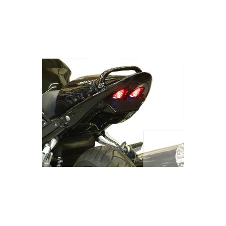 Passage de Roue Powerbronze ABS noir avec Double feu rond led pour Suzuki Bandit 1250 07-11, GSX F 650 08-12