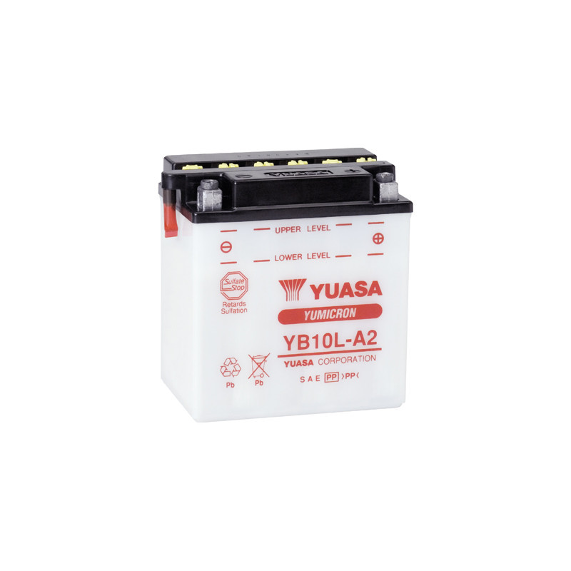 Yuasa Battery YB10L-A2 11 A, Right polarity