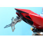 Kennzeichenhalter verstellbar schwarz Evotech für Ducati 1199 Panigale
