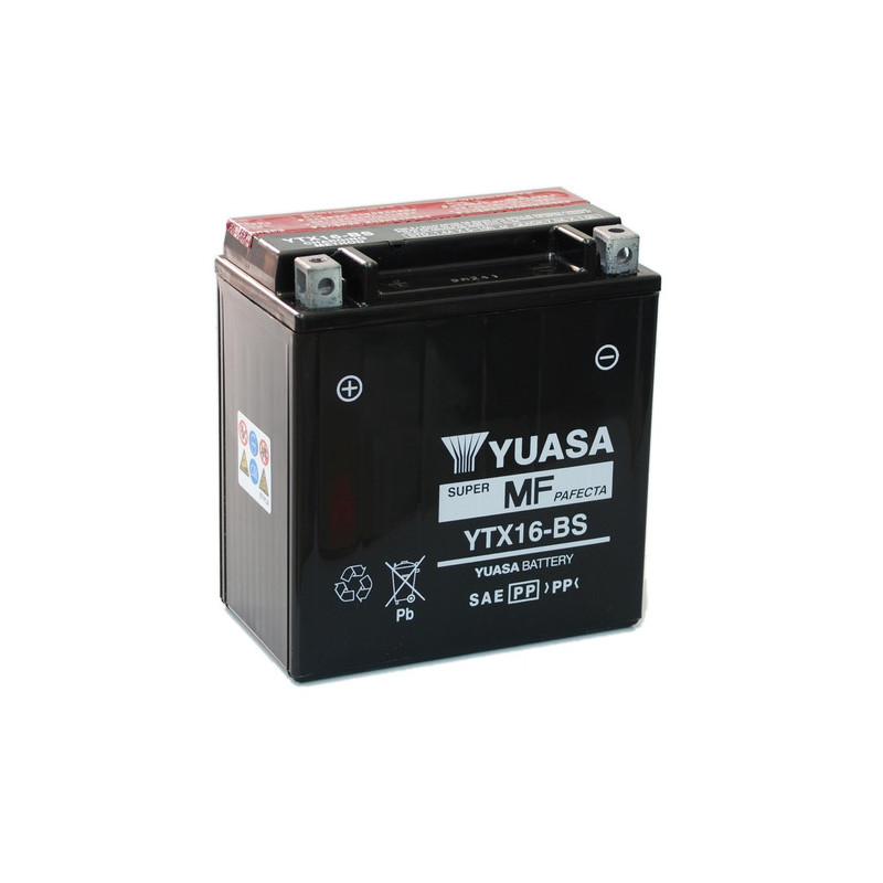 Batterie Yuasa YTX16-BS 14A, positiv SX