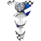 Tankschutz BMW blau lang L. 22 cm