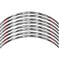 Wheel Stripe whit White logo T-MAX, One Set for 2 Wheels