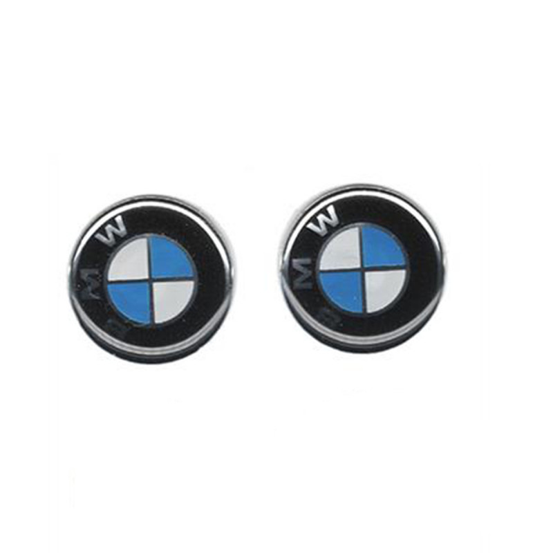 Adesivo logo stemma 3D BMW ø 2 cm (2 pezzi)