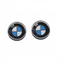 Adhésif, autocollant logo BMW 3D ø 2 cm (2 pieces)