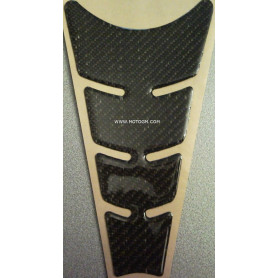 Protector de depósito in vero carbono resinato ancho | MotoGM