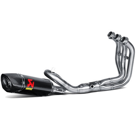 Scarico completo Racing Akrapovic con terminale carbonio non omologato per Yamaha MT-09 / FZ-09