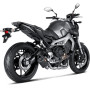 Scarico completo Racing Akrapovic con terminale carbonio non omologato per Yamaha MT-09 / FZ-09