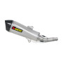 Terminale di scarico Akrapovic Titanio Slip-On per Yamaha X-MAX 400, Majesty 400 07-, Peugeot Evolis 400