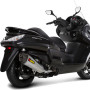 Terminale di scarico Akrapovic Titanio Slip-On per Yamaha X-MAX 400, Majesty 400 07-, Peugeot Evolis 400
